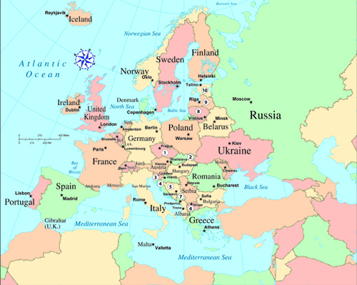 ATLAS - Map, Political, Physical, and Europe - JRank Articles